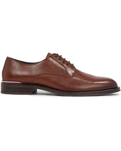 Tommy Hilfiger Core Leather Derby Shoes - Brown