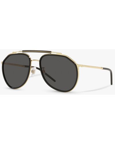 Dolce & Gabbana Dg2277 Aviator Sunglasses - Black