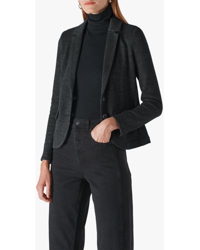 Whistles slim clearance jersey jacket black