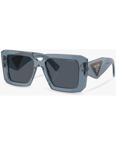 Prada Pr 23ys Chunky Square Sunglasses - Grey