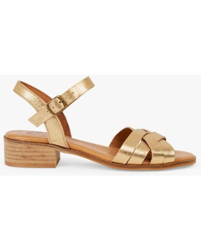 Penelope Chilvers Shepherdess Leather Sandals - Natural