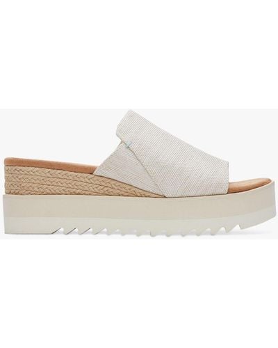 TOMS Diana Wedge Mules - White