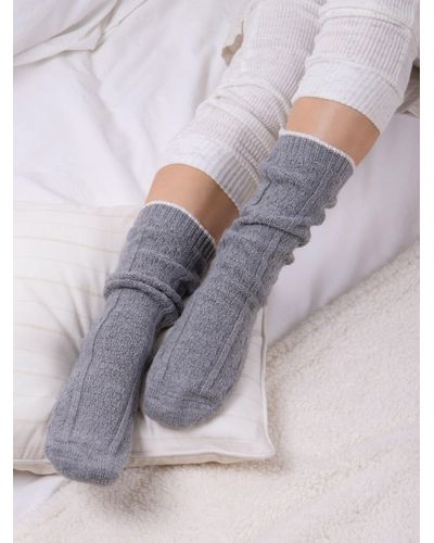 Totes Cashmere Blend Slouch Socks - Grey