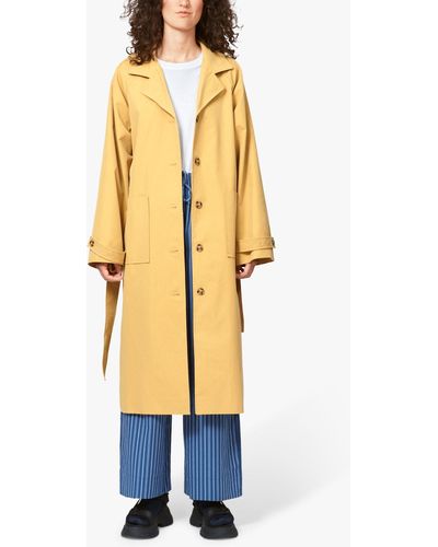 Nué Notes Alfred Cotton Blend Trench Coat - Metallic