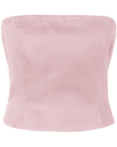 SELECTED Aresia Bustier Top - Pink