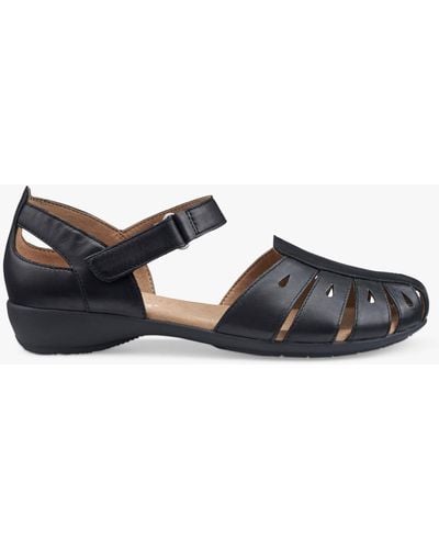 Hotter May Fisherman Style Sandals - Black