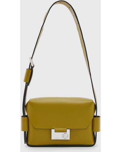 AllSaints Frankie Leather Crossbody Bag - Metallic