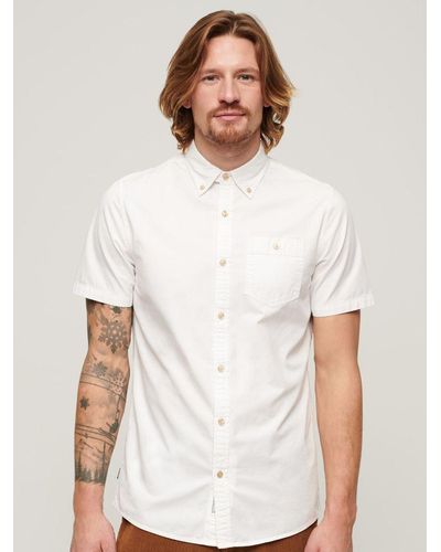 Superdry Merchant Store Organic Cotton Shirt - White