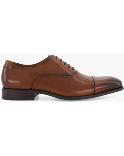 Dune Secrecy Leather Oxford Shoes - Brown