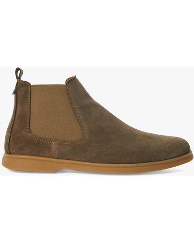 Dune Creative Chelsea Suede Boots - Brown