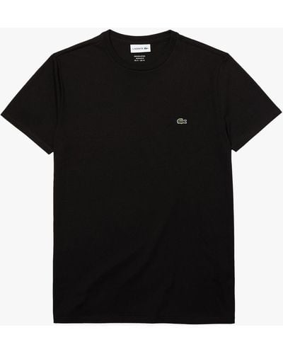Lacoste Classic Pima Cotton Crew Neck T-shirt - Black