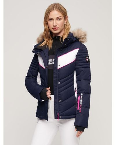 Superdry Ski Luxe Puffer Jacket - Blue