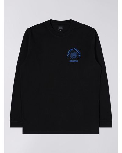 Edwin Ringo Oishii Cotton Long Sleeve T-shirt - Black