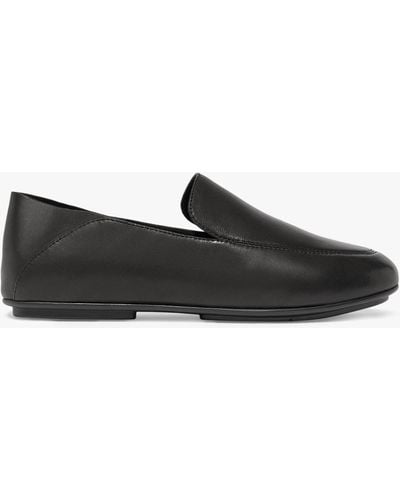 Fitflop Allegro Loafer Leather Crush Back - Black