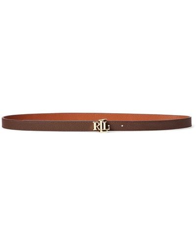 Ralph Lauren Lauren 20 Reversible Leather Belt - White