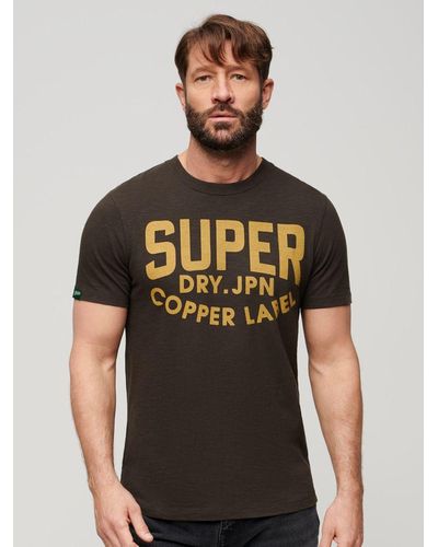Superdry Label Workwear T-shirt - Brown