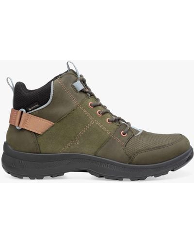 Hotter Trail Suede And Nubuck Hiking Boots - Green