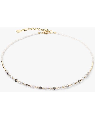 COEUR DE LION Swarovski Crystal Beaded Necklace - Natural