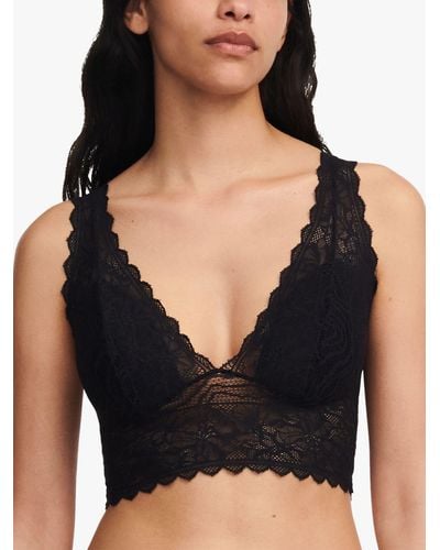 Chantelle Floral Touch Non Wired Bralette - Black