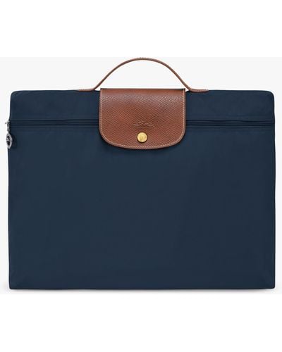 Longchamp Le Pliage Original Briefcase - Blue