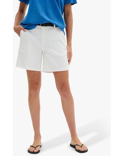 My Essential Wardrobe Lara High Waisted Shorts - Blue