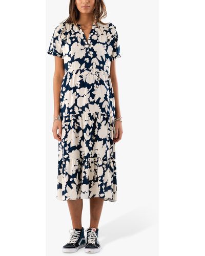 Lolly's Laundry Freddy Floral Midi Dress - White