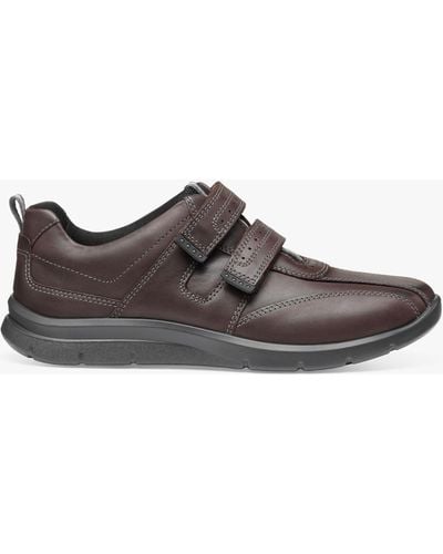 Hotter Energise Classic Mid-cut Shoes - Brown