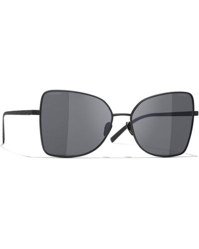 Chanel Irregular Sunglasses Ch4263t Black/grey