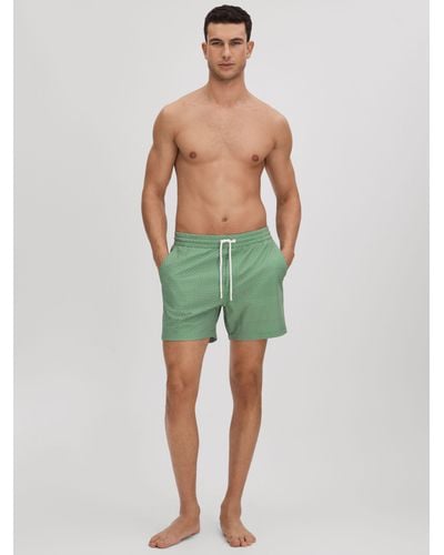 Reiss Shape Swim Shorts - Green