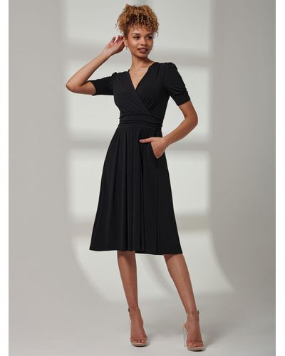 Jolie Moi Bianca Jersey Midi Dress - Black
