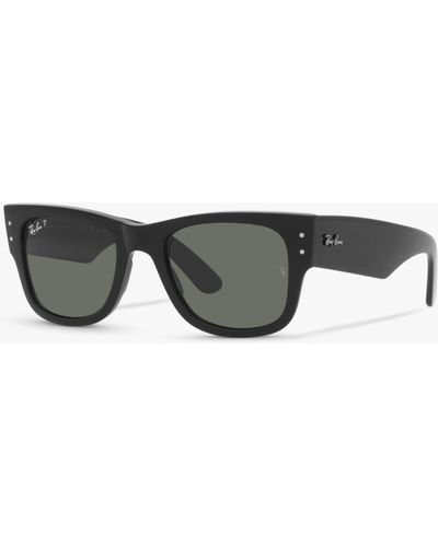 Ray-Ban Rb0840s Polarised Mega Wayfarer Sunglasses - Grey