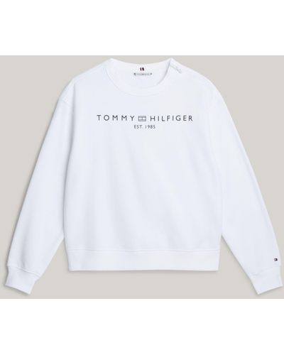 Tommy Hilfiger Adaptive Logo Sweatshirt - White