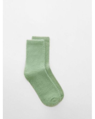 Mango Peluso Ankle Socks - Green