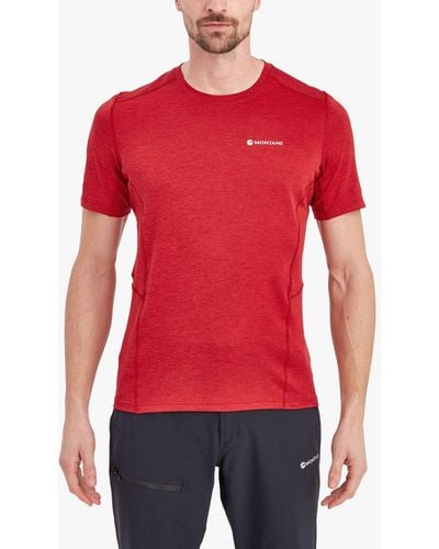 MONTANÉ Dart Recycled Short Sleeve Top - Red