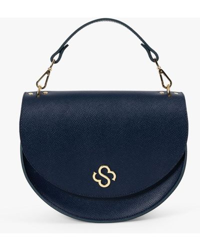 Cambridge Satchel Company The Kate Leather Crossbody Bag - Blue