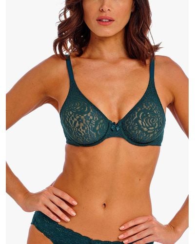 Wacoal Halo Lace Wired Bra - Blue