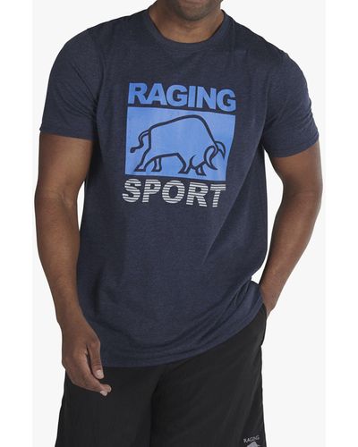 Raging Bull Casual Sport Logo T-shirt - Blue