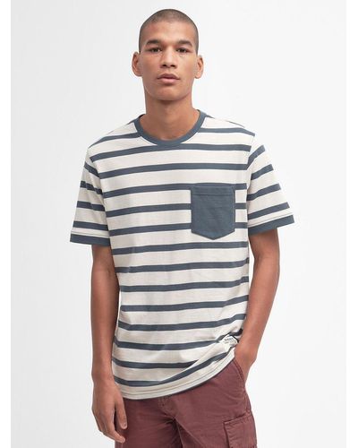 Barbour Handale Stripe T-shirt - Grey