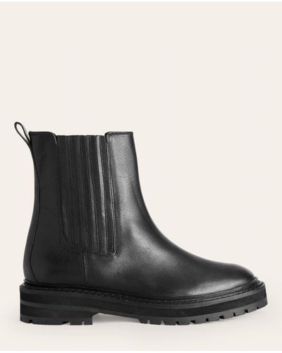 Boden Sadie Leather Chelsea Boots - Black