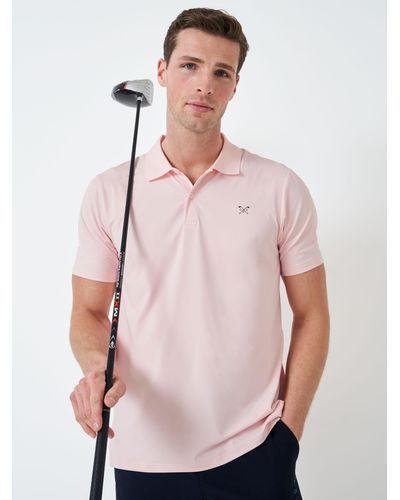 Crew Smart Golf Polo Shirt - Pink