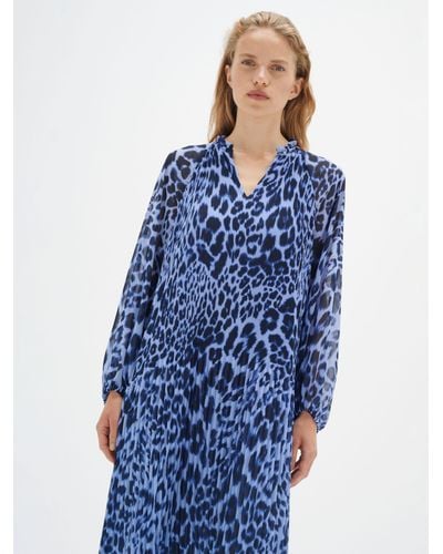Inwear Nesdra Chiffon Dress Knee-length - Blue