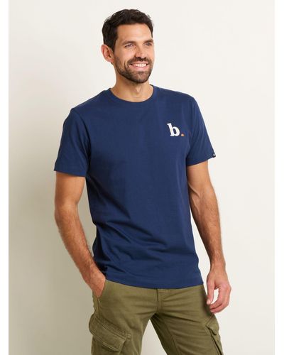 Brakeburn Logo Back Graphic T-shirt - Blue