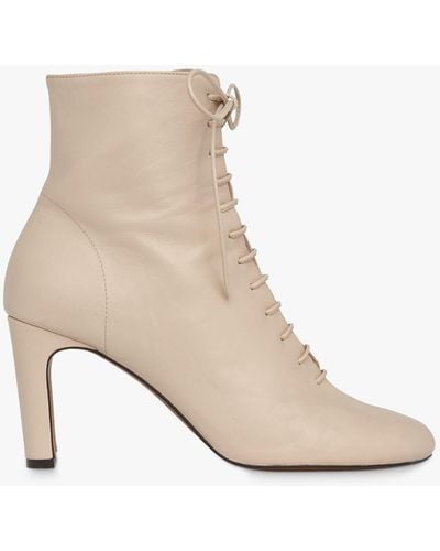Whistles Dahlia Lace Up Boot - Natural
