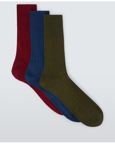 John Lewis Premium Plain Socks - Multicolour