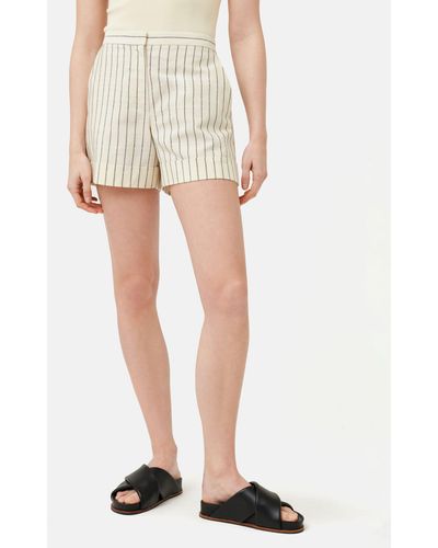 Jigsaw Italian Pinstripe Shorts - White