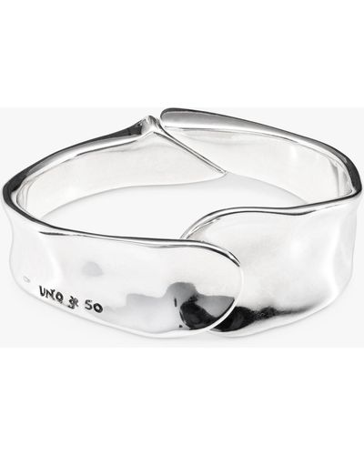 Uno De 50 Wave Bangle - Metallic