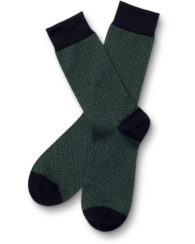 Charles Tyrwhitt Chevron Socks - Green