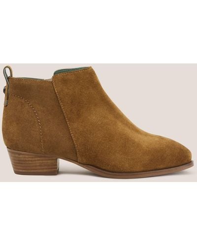 White Stuff Willow Suede Ankle Boots - Brown