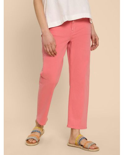 White Stuff Blake Straight Leg Jeans - Pink