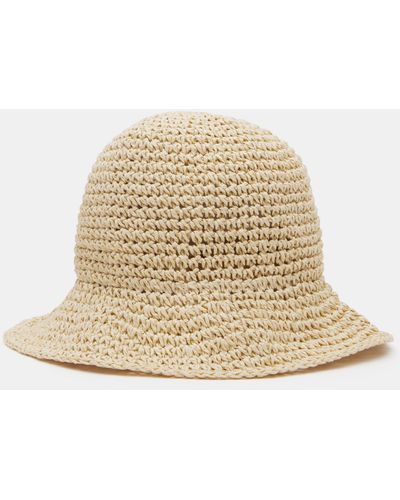 Hush Remy Raffia Bucket Hat - Natural